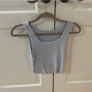 GAP Light Blue Cropped Tank Top